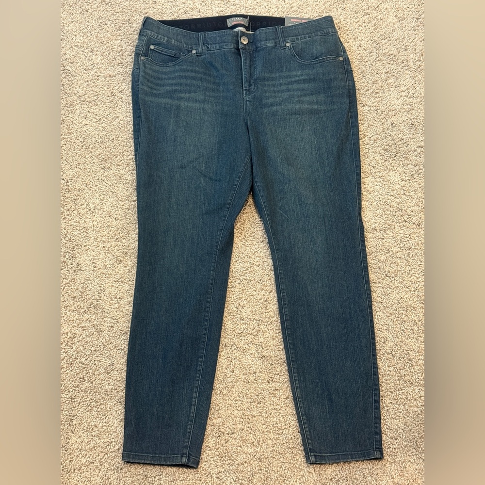 Torrid Dark Blue Skinny Jeans